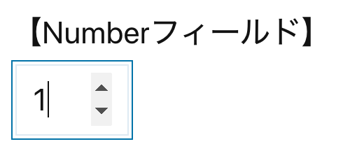 WordPressプラグインMW WP Form ナンバーフィールド入力画面キャプチャ